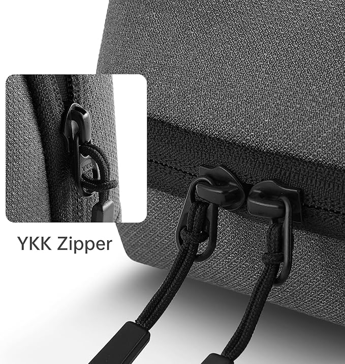 Electronic Organizer Travel Case Bag for Cables, Switch, SD card, Passport and More – Ultimate Protection & Portability Waterproof (Grey)