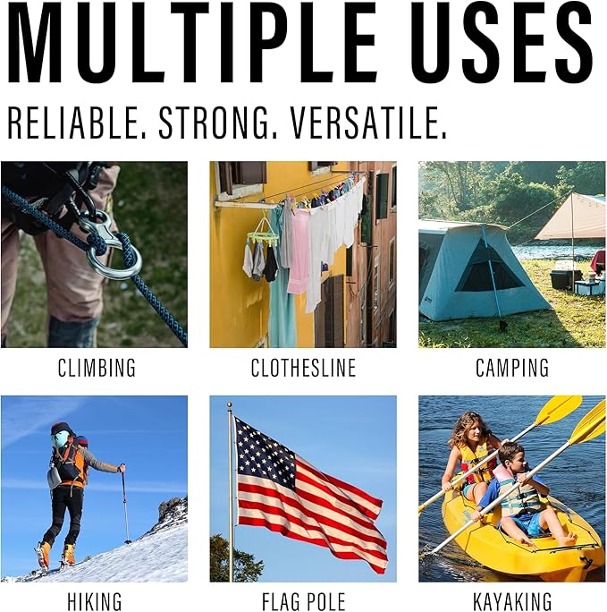 Diamond Braided Polypropylene Rope Nylon Rope Mix Thick Heavy Duty Ropes 3/8 inch 60ft High Strength Perfect for Clothesrope Camping Hiking and Other Outdoor Activities Blue