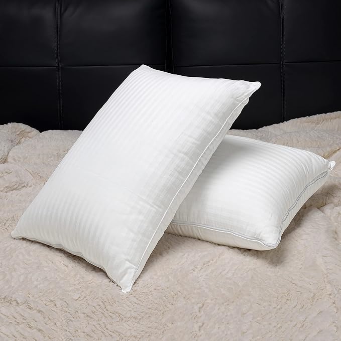 EverSnug Adjustable Pillows for Sleeping, Cooling Support, Set of 2 (Queen, Down Alternative)