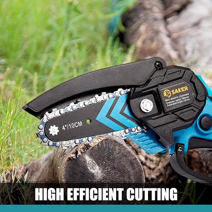 Saker Mini Chainsaw,Portable Electric Chainsaws Cordless,Handheld Chain Saw Pruning Shears Chain Saws for Tree Branches,Courtyard,Household and Garden,Christmas Gifts for Men Dad Husband Women
