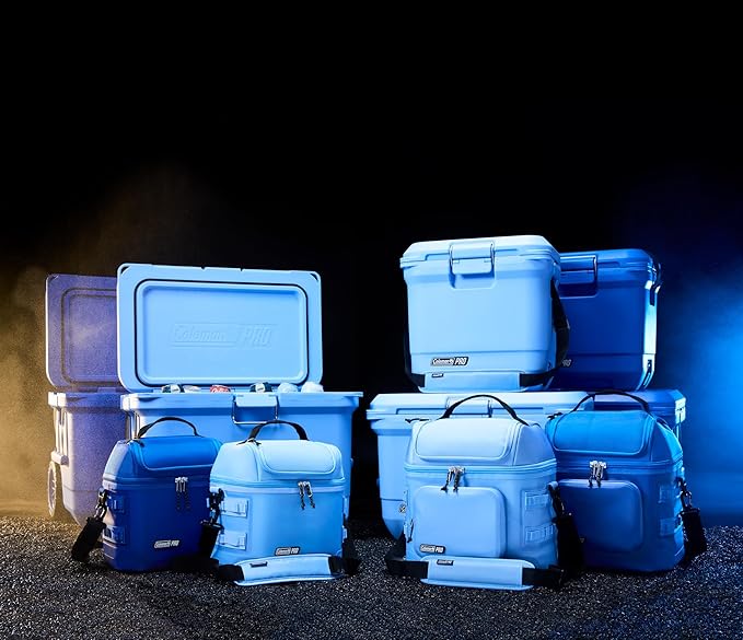 Coleman Pro Heavy-Duty, Neptune, 45qt Ultra-Light Premium Hard Cooler, Extra-Thick Insulation Keeps Ice up to 4 Days, 74-Can Capacity