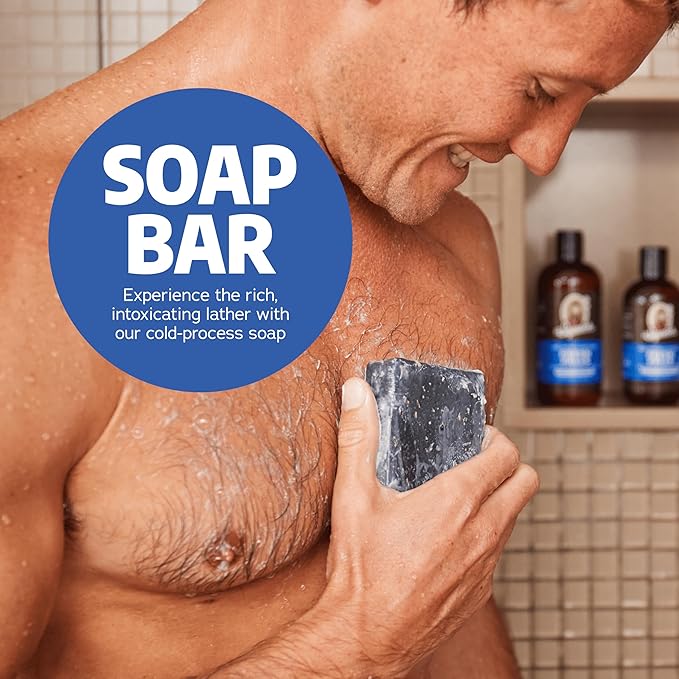 Dr. Squatch Natural Bar Soap for Men - Cold Process Soap with No Harsh Chemicals - Fresh Falls (5 oz, 3-Pack)