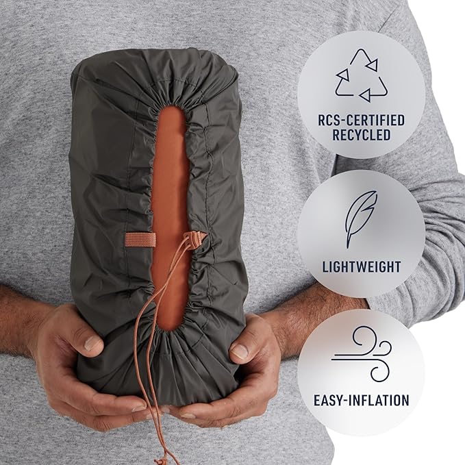 Sea to Summit Pursuit Self-Inflating Sleeping Mat for Camping and Backpacking, Rectangular - Large/Wide (78 x 30 x 2 inches)