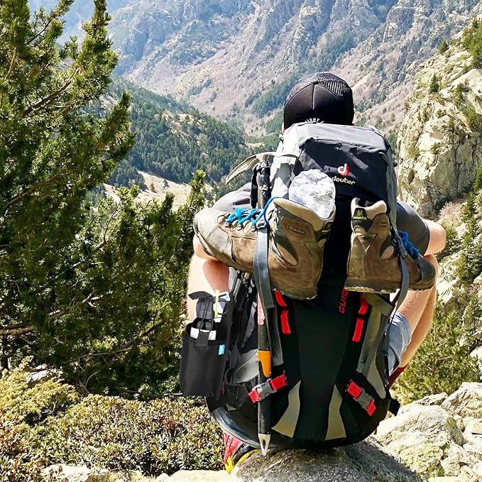 Xxerciz Nylon Belt Holster Compatible with Frontiersman 7.9 and 9.2 Ounce Bear Spray Canisters, Portable Pouch with Carabiner, Easy to Access, Perfect for Hunting, Camping, Hiking