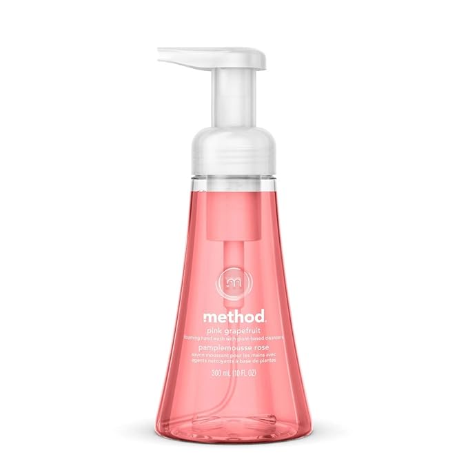 Method Foaming Hand Soap, Pink Grapefruit, Biodegradable Formula, 10 Fl Oz (Pack of 1)