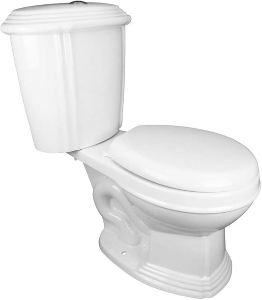 Renovators Supply Manufacturing 2 Piece Toilet Sheffield White Bathroom Toilets With Slow Close Toilet Seat Elongated Toilet Bowl