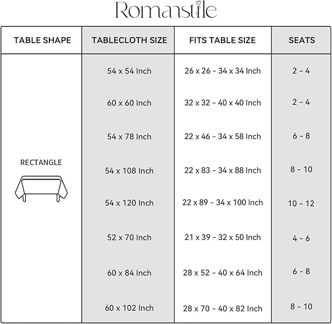 Romanstile Rectangle Plastic Tablecloth, 100% Waterproof Oil-Proof Checkered PVC Table Cloth, Heavy Duty Vinyl Table Cover for Dining, Camping, Picnic, Outdoor - 54 x 78 Inch, Sage Green