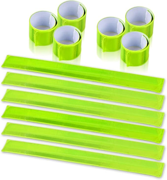 Reflective Bands, Reflective Slap Bracelet, Reflective Wristband High Visibility Reflectors, for Night Run, Night Cycling, Night Working