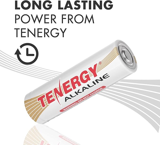 Tenergy Alkaline Batteries & Storage Case, 24xAAs, 24xAAAs, 4xC Size, 4xD Size, 4x9V Size Batteries, and Battery Organizer Case