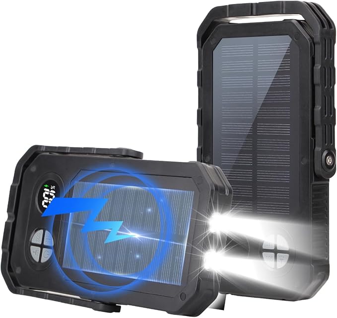 LED Camping Lantern Rechargeable, 10000mAh Portable Camping Lights up to 120+ Hours, 12 Light Modes, Dimmable, LCD Digital Display, Waterproof, Camping Essentials for Power Outages, 10 Packs