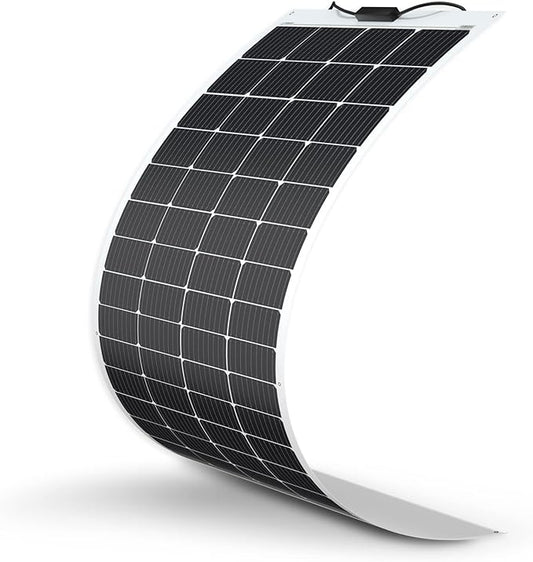 Renogy Flexible Solar Panel 200W, 240° Ultra Flexible 200 Watt Solar Panel 12 Volt for Marine RV Cabin Van Car Uneven Surfaces Off-Grid Essentials