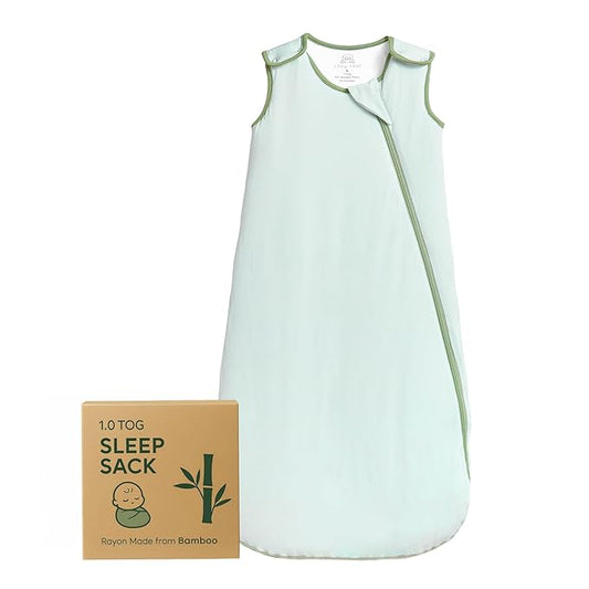 Rayon Made from Bamboo Sleep Sack 1.0 TOG 18-36 Months Unisex Baby Sleeping Bag with 2-Way Zipper Breathable Wearable Blanket Baby