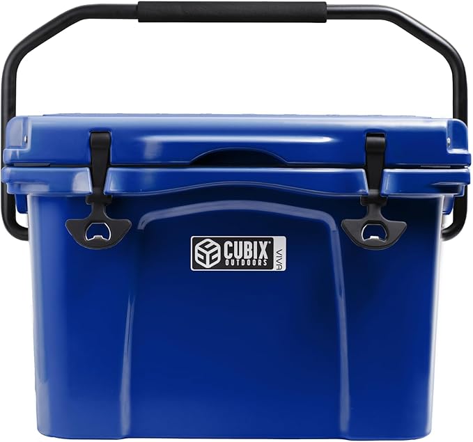 Viva 25QT Portable Rotomolded Hard Cooler, 5-Day Ice Cold Retention, Travel, Beach, Camping, Fishing