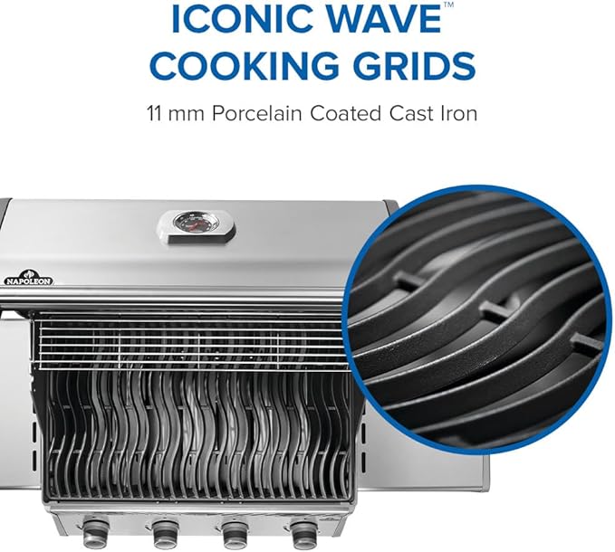 Napoleon Rogue 525 Natural Gas Grill, Stainless Steel, Durable 4-Burner Gas Grill
