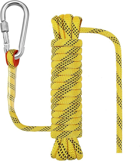 Outdoor Rope for Marine, Hunting, Boating, Fishing, Rafting, Camping, Hiking, Anchor, Mooring, Floating, Dock Lines, Kayak, Canoe, Rescuing, Knotting Practice 5/16 in x 15 ft Yellow