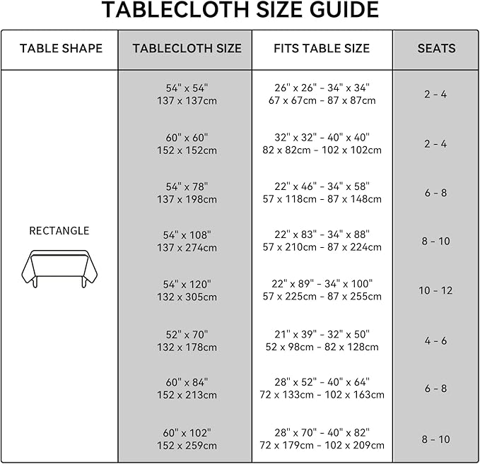 Romanstile Rectangle Plastic Tablecloth, 100% Waterproof Oil-Proof Checkered PVC Table Cloths, Heavy Duty Vinyl Table Covers for Dining, Camping, Picnic, Outdoor - 54 x 78 Inch, Black