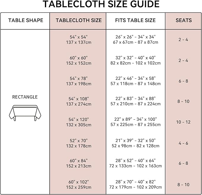 Romanstile Rectangle Plastic Tablecloth, 100% Waterproof Oil-Proof Checkered PVC Table Cloth, Heavy Duty Vinyl Table Cover for Dining, Camping, Picnic, Outdoor - 54 x 78 Inch, Light Grey