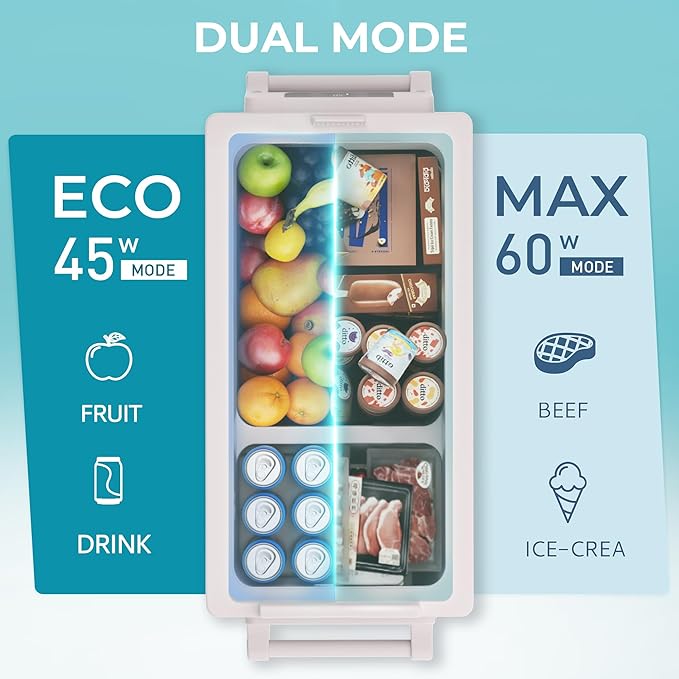 EUHOMY 12 Volt Refrigerator, 38QT(35L) Electric Cooler, 12V Fridge APP Control, 12V Cooler -4℉~68℉, Portable Freezer 12/24V DC 110-240V AC for Camping, Travel, Truck, Home