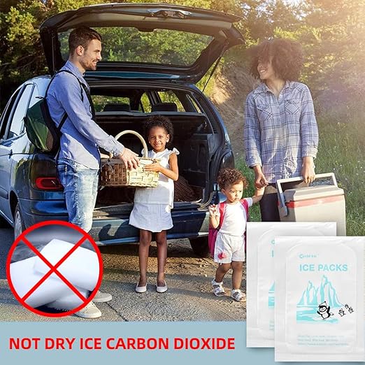 Small Shipping Dry Ice Packs Shipping Cold Packs for Frozen Food, 48 Packs Bulk Dry Ice Sheets for Coolers Reusable, Shipping Ice Packs Long Lasting Shipping Cold Ice Pack Sheets Keep Food Drink Cold