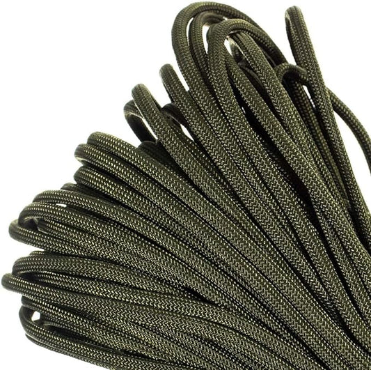 Paracord Planet Genuine Type III 550lb Paracord – Nylon Cord in Solid, Multi, and Reflective Colors – 25+ Colors and Length Options of 10', 25', 50', and 100'