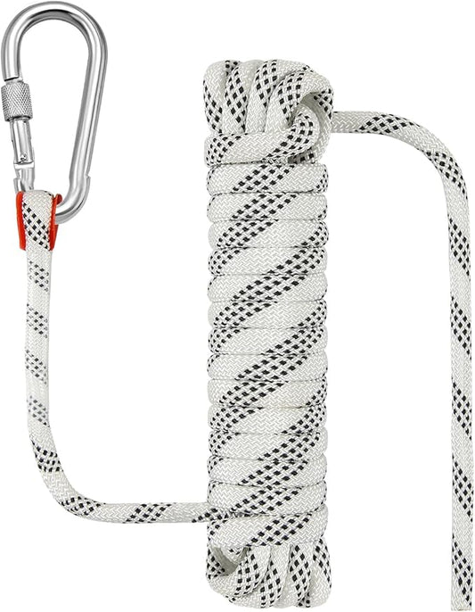 Outdoor Rope for Marine, Hunting, Boating, Fishing, Rafting, Camping, Hiking, Anchor, Mooring, Floating, Dock Lines, Kayak, Canoe, Rescuing, Knotting Practice 5/16 in x 15 ft White