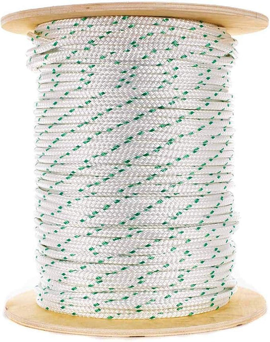 Rope and Cord Double Braid Pulling Rope – Super Strong Composite Rope with Built-in Pulling Eyes (5/16" | 600' Spool)