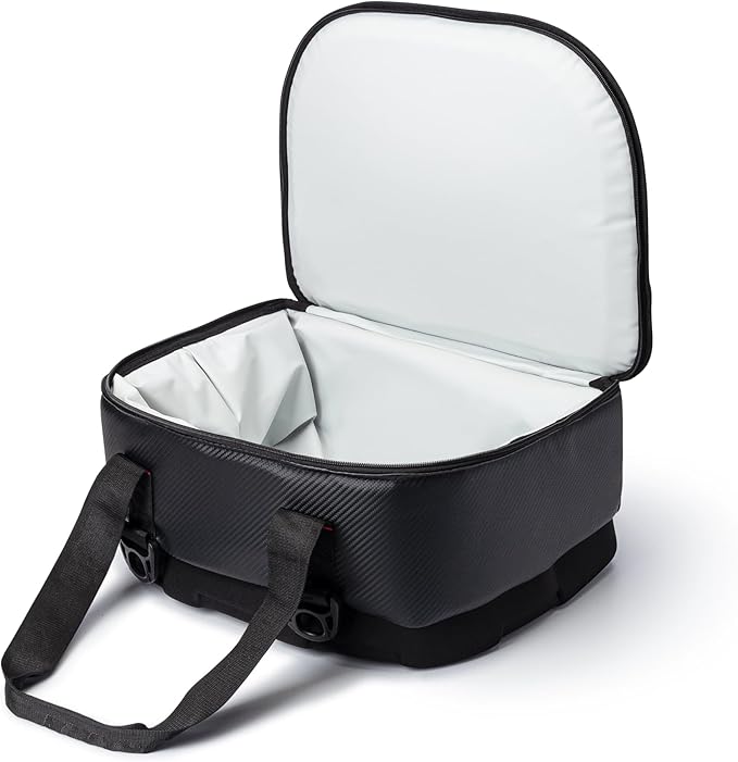 AO Coolers Stow N' Go Soft Cooler, Low-Profile, Leakproof with High-Density Insulation, Holds Ice for 24 Hours, HD Foam Bottom, Carbon Black, 18 Pack