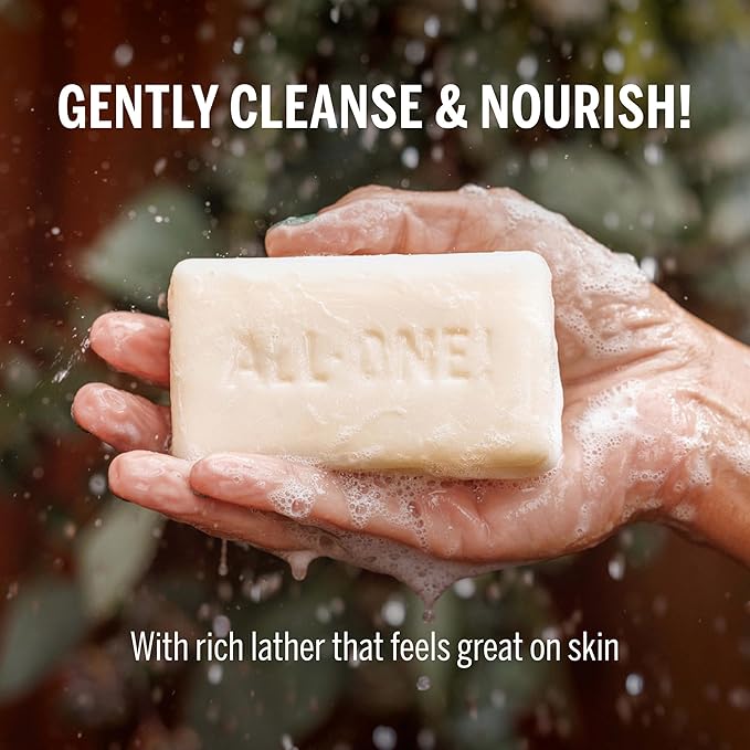Dr. Bronner's Pure-Castile Magic Bar Soaps (Eucalyptus, 5oz, 12-Pack) – Made with RegeOrganic Oils, Soap Bars for Men & Women, Gentle for Face & Sensitive Skin, Vegan, Cruelty-Free, Non-GMO