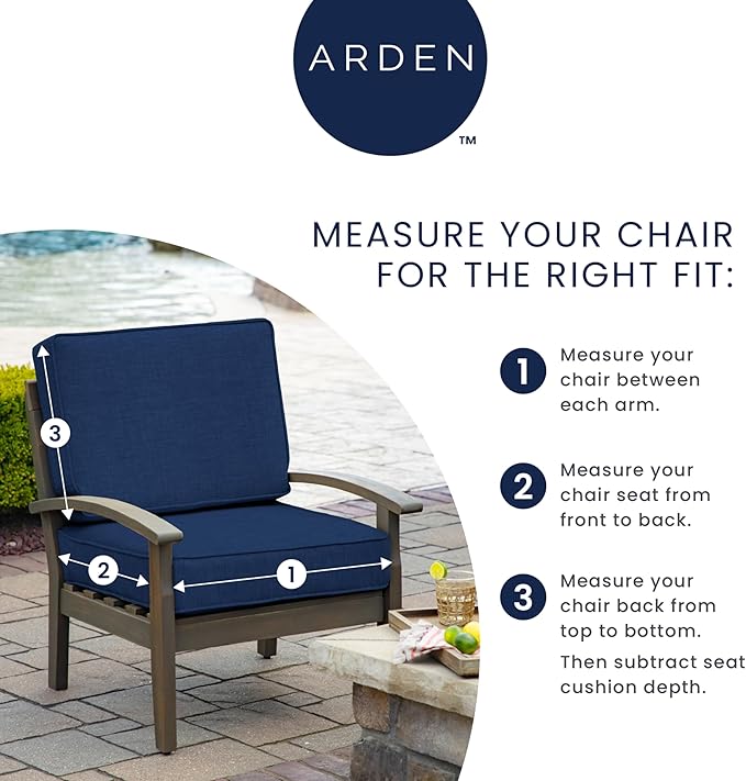 Arden Indoor/Outdoor Seat or Rocking Chair Cushion, 19 x 18, Water Repellent, Rain Proof, Fade Resistant Cushion for Rocking or Dining Chairs Ruby Red Leala