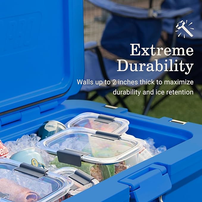 Coleman Pro Heavy-Duty, Neptune, 45qt Ultra-Light Premium Hard Cooler, Extra-Thick Insulation Keeps Ice up to 4 Days, 74-Can Capacity