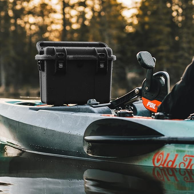 NANUK Trail 15 – 15.9L (4.2-Gallon) Waterproof Storage Box – Cargo Case with Modular Dividers for Camping, Fishing & Outdoor Storage - Dustproof and Impact Resistant (12.9” x 9.7” x 10.3”) – Orange