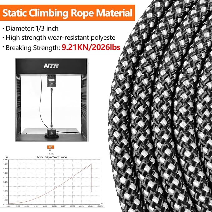 NTR 50FT Long Dog Leash - Black Rope with Swivel Lockable Hook and Comfortable Padded Handle - Dog Training Leash for Walking, Hunting, Camping, Backyard - Suitable for Small, Medium, and Large Dogs