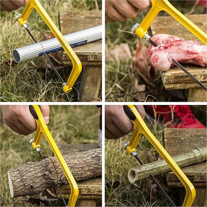 6 in. Mini Hacksaw & mitre Block Set - 150mm Extra Fine Cut Hack Saw with Bi-Metal Blade