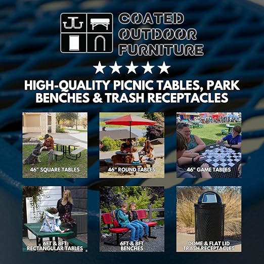 RFT-TXTSAND Heavy Duty Round Trash Receptacle with Flat Top, Liner Included, 32 Gallon, Textured Sandstone, Made in America