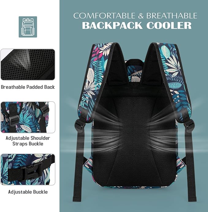 Tuwubi Cooler Backpack 35/42 Cans, Backpack Coolers Insulated Leak Proof for Men Women, Waterproof Soft Sided Lunch Camping Beach Travel Ice Chest Backpack Cooler Bag