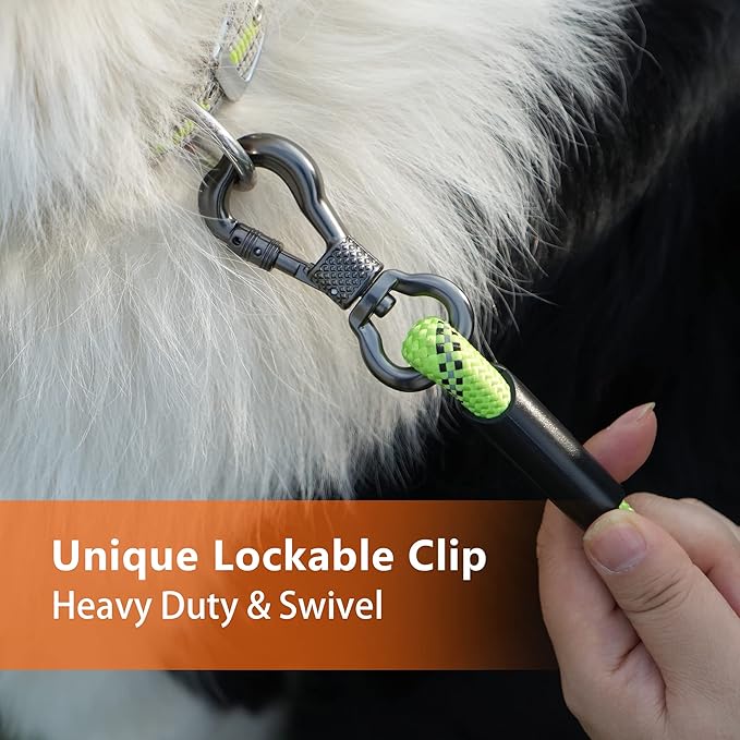 NTR 50FT Dog Long Leash, Rope Leash with Swivel Lockable Hook and Comfortable Padded Handle, Training Lead for Walking, Hunting, Camping, Backyard Small Medium Large Dogs, Orange
