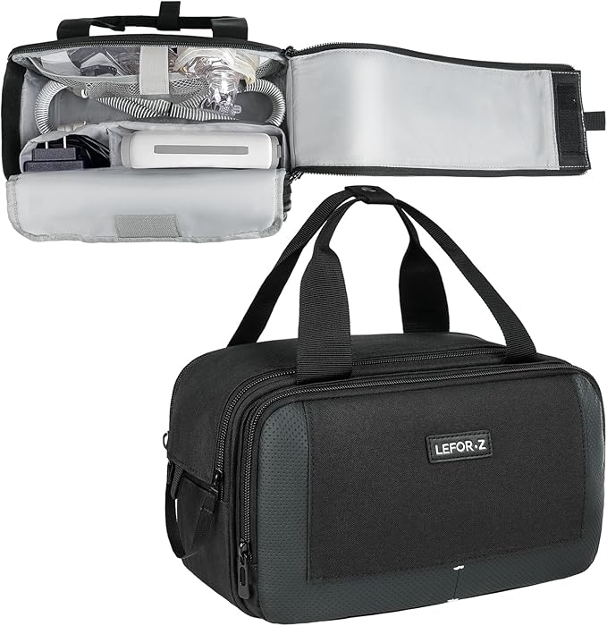 Travel Carrying Bag Compatible with ResMed AirMini/Z2 Auto CPAP Machine and Accessories,Portable Storage Organizer Case Fits for CPAP Equipment and Supplies(Bag Only)
