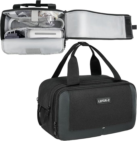 Travel Carrying Bag Compatible with ResMed AirMini/Z2 Auto CPAP Machine and Accessories,Portable Storage Organizer Case Fits for CPAP Equipment and Supplies(Bag Only)