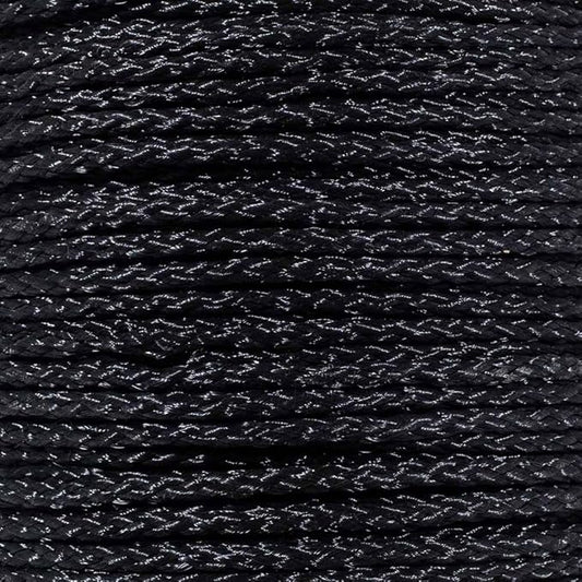 Hollow Braid Polypropylene Rope (5/16 Inch, 100 Feet, Black) - Barrier Rope - Trail Marking, Crowd Control, Golf Courses