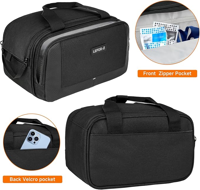 Travel Carrying Bag Compatible with ResMed AirMini/Z2 Auto CPAP Machine and Accessories,Portable Storage Organizer Case Fits for CPAP Equipment and Supplies(Bag Only)