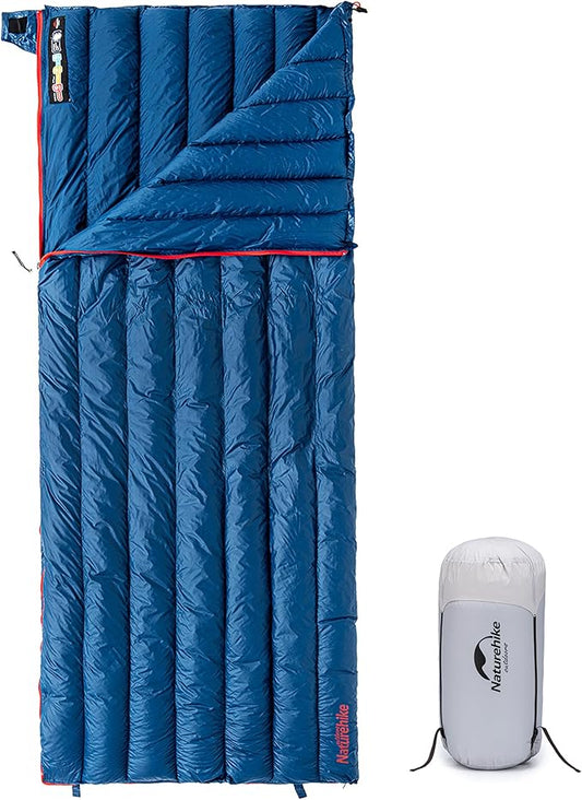 Naturehike Ultralight Backpacking RDS Down Sleeping Bag for Adults, 650 Fill Power Sleeping Bag for 42/52℉, 20oz Compact Lightweight Sleeping Bags for Hiking Camping 3 Seasons