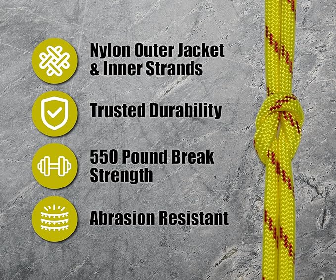 BORED? PARACORD! 550 lb Paracord - Ideal for Crafting, Camping, DIY Projects, Active & Military Outdoors - Strong Survival Rope - Tactical Parachute Cord Type III - Fast Pitch 1000 Feet