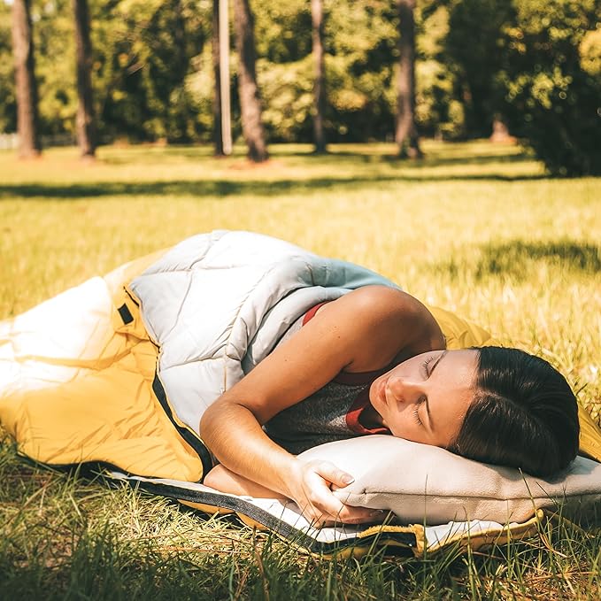 Stuffable Camping Pillow Sack (Large, Red) - 12 x 17 - Camping Essentials for Hiking, Backpacking and Travel Essentials - Sold Empty Bring Your Own Stuffing
